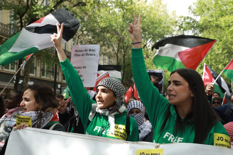 Fransa'nın başkenti Paris'te ırkçılık ve İslam düşmanlığına karşı protesto gösterisi düzenlendi. ( Mohamad Salaheldin Abdelg Alsayed - Anadolu Ajansı )