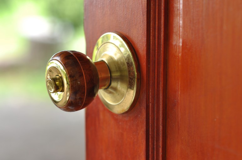 Metal Brass Door Knob Open House