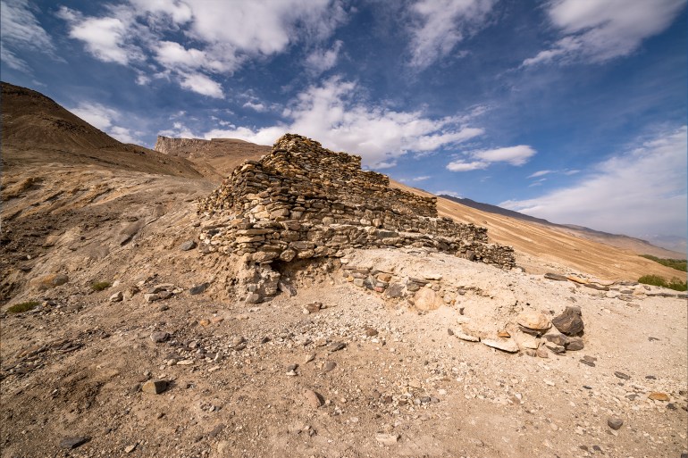 Vrang budhist stupa in Tajikistan غيتي