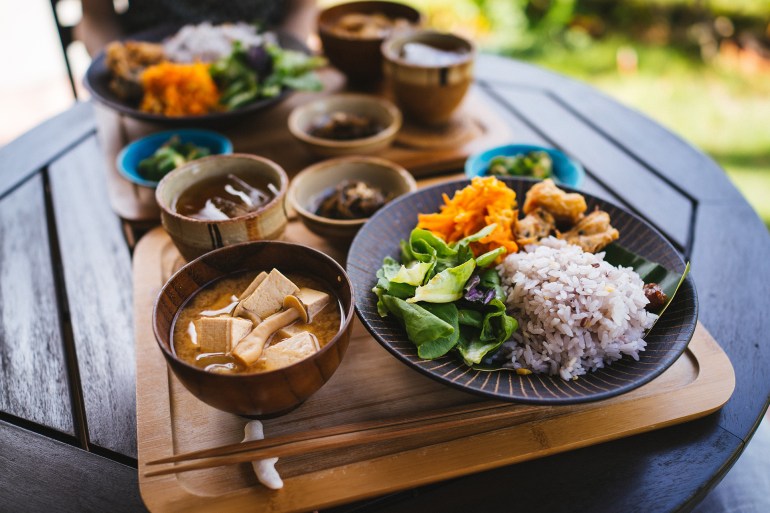 Breakfast in Okinawa - stock photo