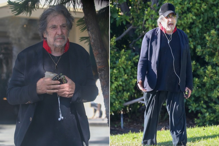 **داخلية** Al Pacino, photographed by the paparazzi on the streets of Beverly Hills الصحافة الاجنبية - filmnow.ro